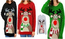 Womens Nose Pom pom Jumper