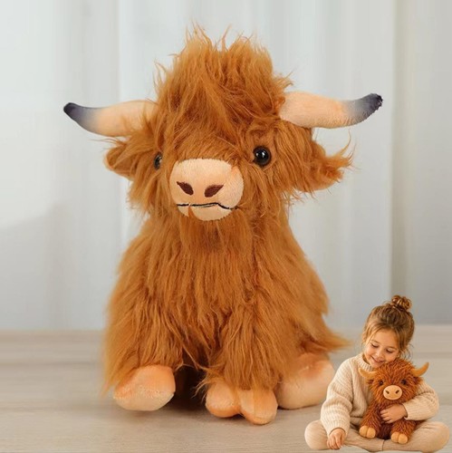 Highland cow plush - cow, toy