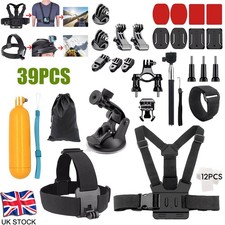 39PCS GoPro Accessorie Action Camera Accessory Bundle Chest Strap Head Mount Kit