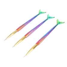  3 Pcs Nail Tech Supplies Gel Brushes for Nails Art Pen Creative Liner