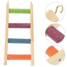 Parrot Ladder Claw Grinding Wooden Perch for Large Birds