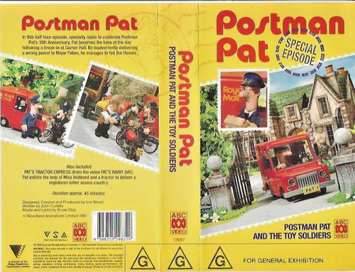 Postman pat toy soldiers vhs - toy,