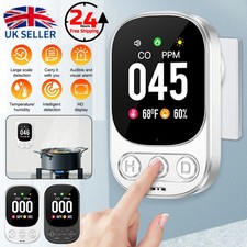 Carbon Monoxide Detectors CO Detector Temp Humidity Display for Home Travel RV
