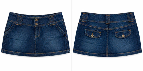Women blue denim mini - women’s,