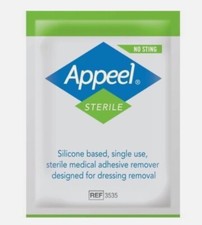 30 X Appeel Sterile Medical Adhesive Remover Wipes (1 Box)- No Sting