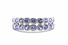 Silver Ring Tanzanite Genuine