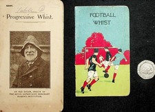2 x interesting Whist Score Cards Football & Alfred Merchant Seaman's Charity
