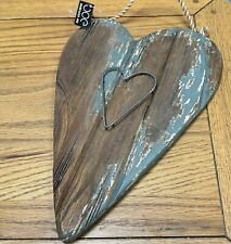Wooden Driftwood Heart Hanging
