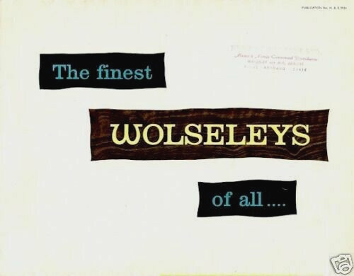 Wolseley 1959 1960 uk - 6-99, 1959-1960
