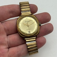 33mm Men’s Vintage Accurist Shockmaster Automatic ETA 2472 Date Dial Watch PARTS