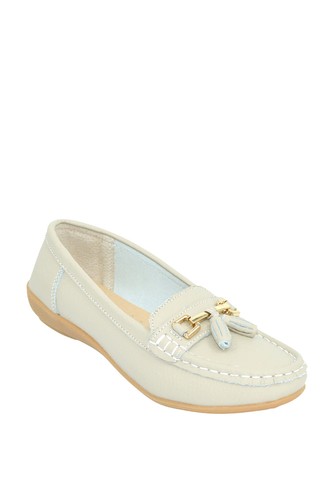 Ladies leather loafer shoe - shoe, by