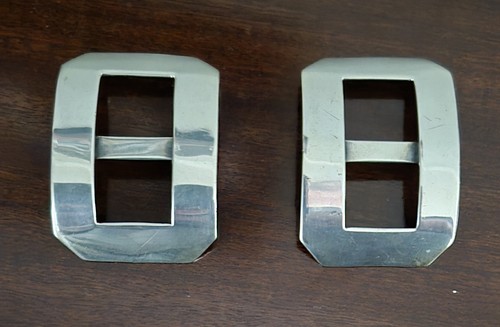Antique silver shoe buckles - antique,