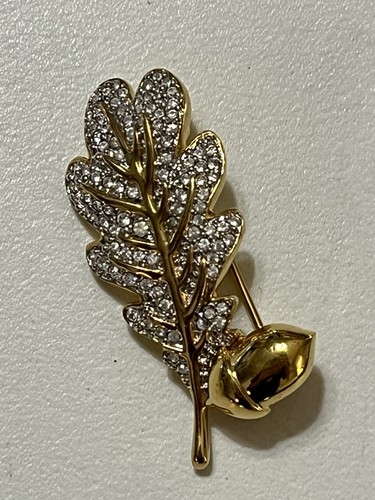 Vintage swarovski oak leaf - vintage,