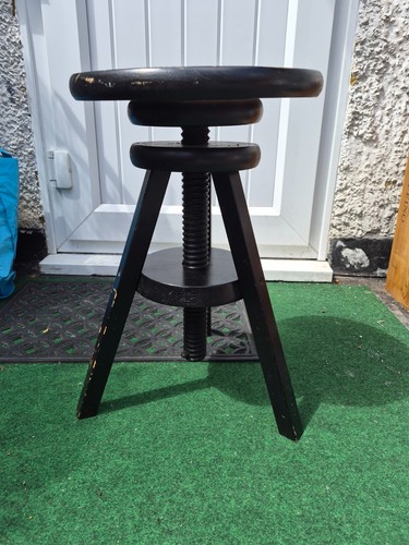 Vintage black wooden