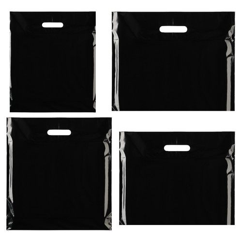 Black plastic carrier - black,