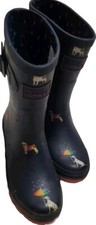 Joules Molly Welly Blk Rubber