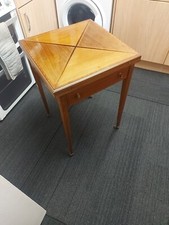Edwardian Inlaid Envelope Card Table