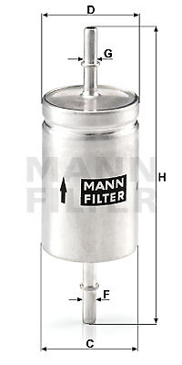 Fuel filter mann 512 - mann-filter, wk