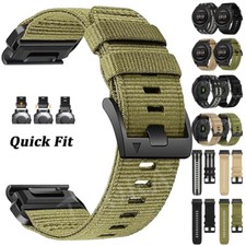 QuickFit Nylon Strap Watch Band For Garmin Fenix E 8 7 7X 6 6X Pro 5 5X Plus 3HR