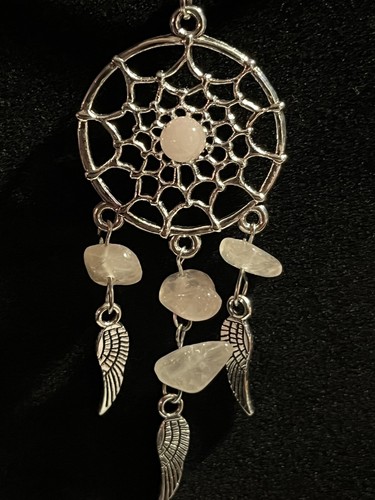 Dream catcher necklace silver