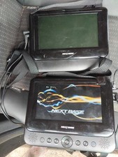 NEXTBASE MODEL SDV48-AC TWIN 7" IN-CAR PORTABLE DVD PLAYERS + LEADS + REMOTE 