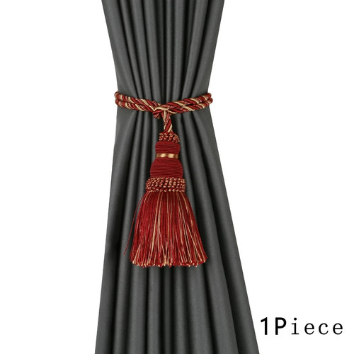 Pair tassel rope curtain - pair,