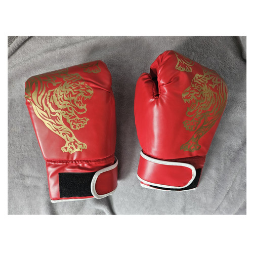 Red boxing training - red,