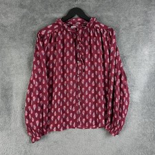 BRORA Silk Blouse Shirt Floral