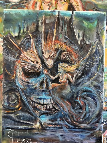 Original oil painting lilith - original,