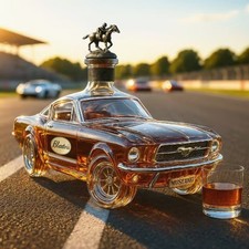 4 styles Police-Car Whiskey Bottles Decanter 350 ml Retro Glass Bottle Gift