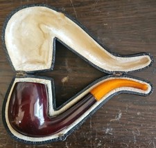 Vintage Tobacco Pipe & Case -