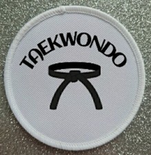 3" Taekwondo Black Belt Iron /