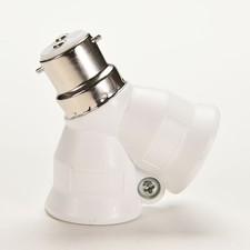 B22 To 2x E27 Bayonet Light