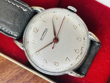 Roamer Gentleman’s Vintage (1950s) Wristwatch With Original Box. Large 35mm Case