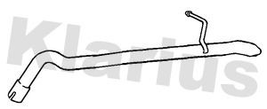 Exhaust pipe rear fits ford - pipe,