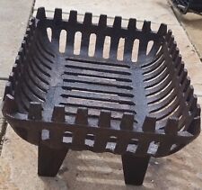 Vintage Antique Iron Fire Grate Basket Olde English Cottage small black 15"x10"