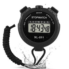 Waterproof Digital Sports Stopwatch Timer Handheld Alarm Chronograph Counter UK