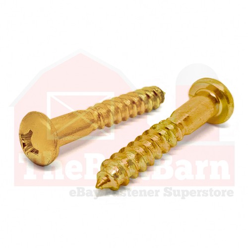 Brass phillips round head - brass,