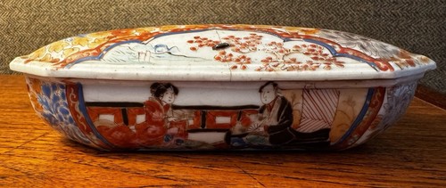 Antique japanese kutani koro - kutani,