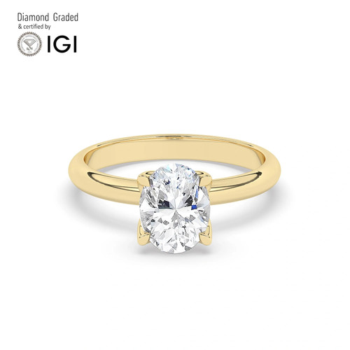 Oval diamond engagement ring - engagement,