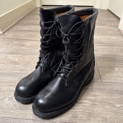 Vibram black combat boots - combat,