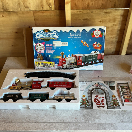 Classic train merry christmas - merry,