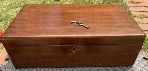 Antique wooden travel writing - wooden,