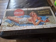 Tin Advertising Sign, Coca Cola
