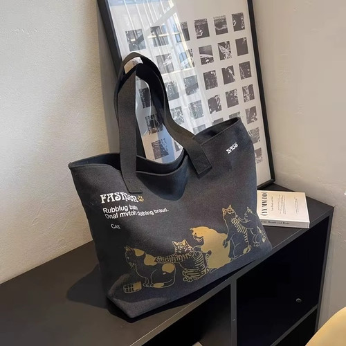 Large canvas tote bag women - tote,