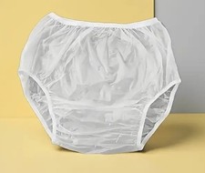 ABDL Adult baby Transparent frosted Plastic Pants PVC XL DDLG Diaper Nappy Cover