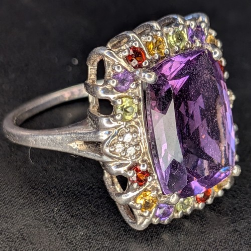 Sterling silver multi gemstone