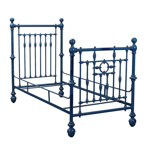 Antique single bed lacquered - antique,