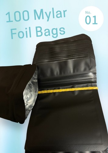 100 mylar zip lock - 100, x