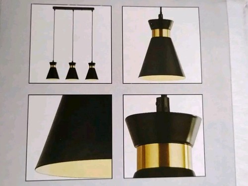 Black brass light diner - 3,